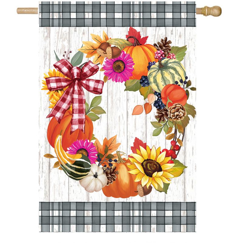 Wreath Of Gourds House Flag
